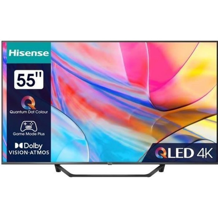 Téléviseur QLED Hisense 65A7KQ - 164 cm - Blanc - Wi-Fi - Smart TV - 4K UHD - HDR