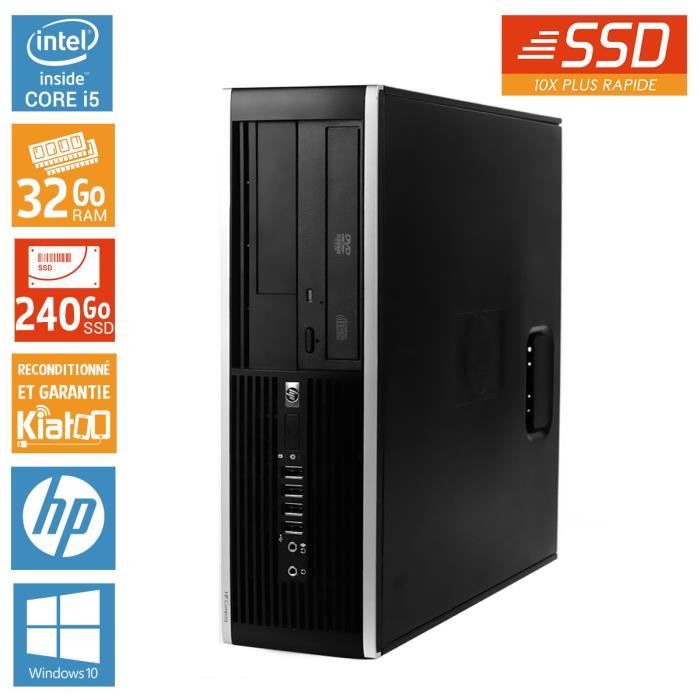 Acheter HP - Ordinateur de bureau Elite 8100 - Intel Core i5 - RAM 32Go - Stockage 240Go SSD - Windows 10 - Reconditionné Reconditionné - 629,00 € HP - Ordinateur de bureau Elite 8100 - Intel Core i5 - RAM 32Go - Stockage 240Go SSD - Windows 10 - Reconditionné Reconditionné - Hewlett-Packard reconditionné disponible sur Cdiscount Seconde Vie