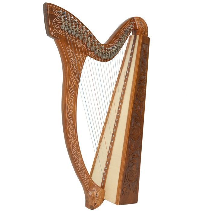 Harpe Celtique 27 Cordes Avec Demi Ton Troubad Cdiscount Instruments De Musique
