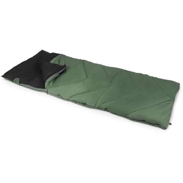 Sac de couchage extra large - KAMPA - Vert 12 XL Double - 1 personne - 2,25 m x 0,9 m - Vert