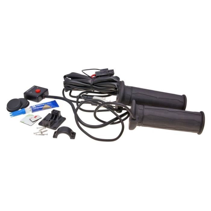 Poignées chauffantes de guidon KOSO pour QUAD, ATV 22mm avec gaz pour le pouce Chauffe-mains