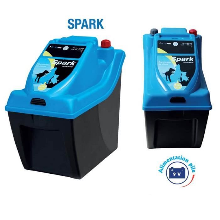 Moutons Bovins Chevaux Electrificateur de Cl/ôture Electrique 12V T-Mech Imperm/éable 1.0J 10KM Aliment/é par Batterie Kit de Fixation pour Volailles