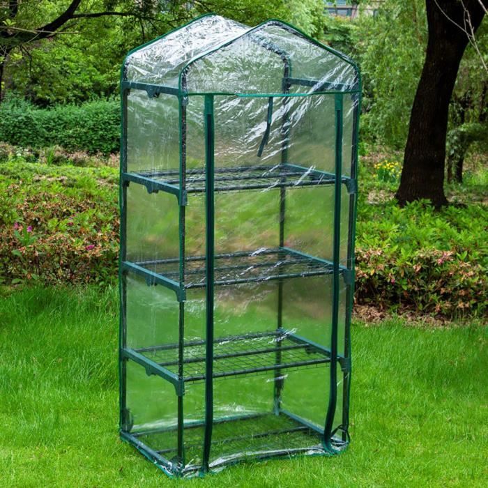 Couverture transparente antigel et isolée pour serre de jardinPVCcouverture végétale adaptée à une étagère à 4 couches160*49*69CM