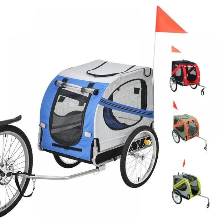 Remorque vélo pour Chien MENGDA Cadre Pliable Roues de 48cm