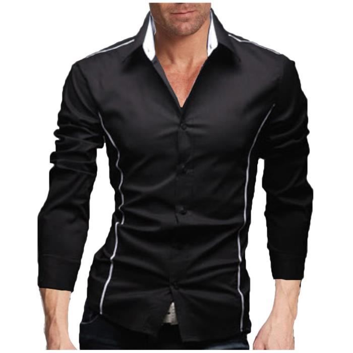 Chemise à manches courtes à rayures pour hommes - Newchic