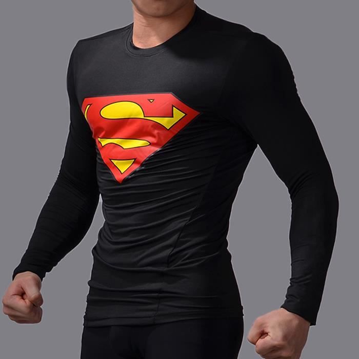 t shirt superman musculation
