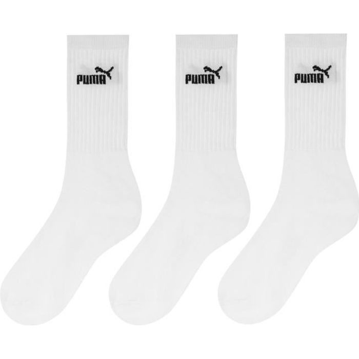 Puma Homme Chaussettes Mi- Hautes Lot De 3