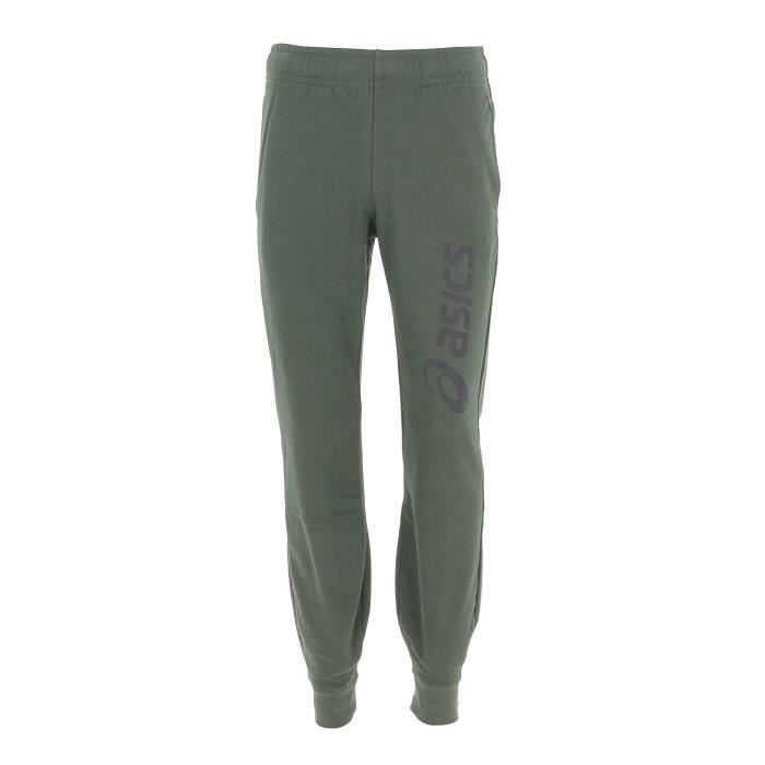 pantalon de survêtement asics big logo sweat pant - vert - fitness - adulte - respirant - running