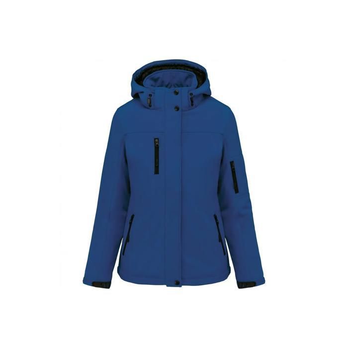 Blouson à capuche softshell doublée femme Kariban - darkroyalblue Blouson à capuche softshell doublée femme Kariban - darkroyalblue