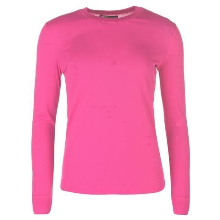 T-shirt thermique femme - CAMPRI - Gamme de température -20 C à +20 C - Rose T-shirt thermique femme - CAMPRI - Gamme de température -20 C à +20 C - Rose