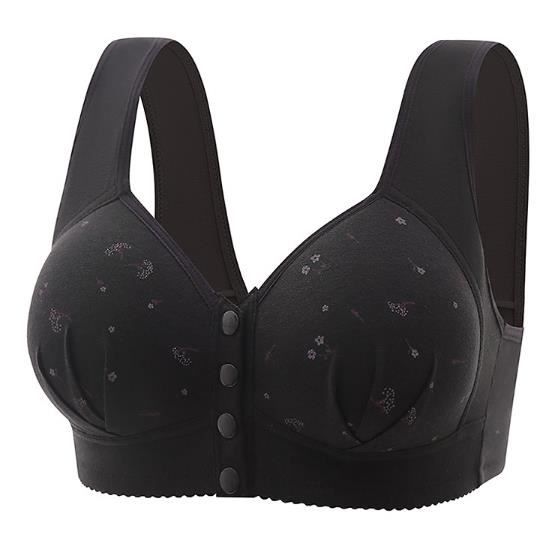 Soutien Ouvert Devant,Bouton À Armatures sans Couture sousVêtements,Doux Push Up 1 Pièces