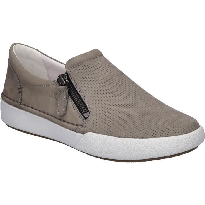 Josef Seibel Baskets pour Femmes - JOSEF SEIBEL - Claire 20 - Cuir - Fermeture éclair - Gris