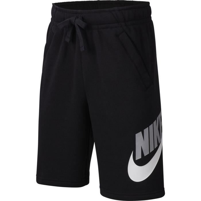 Short Nike Sportswear Club Fleece noir enfant
