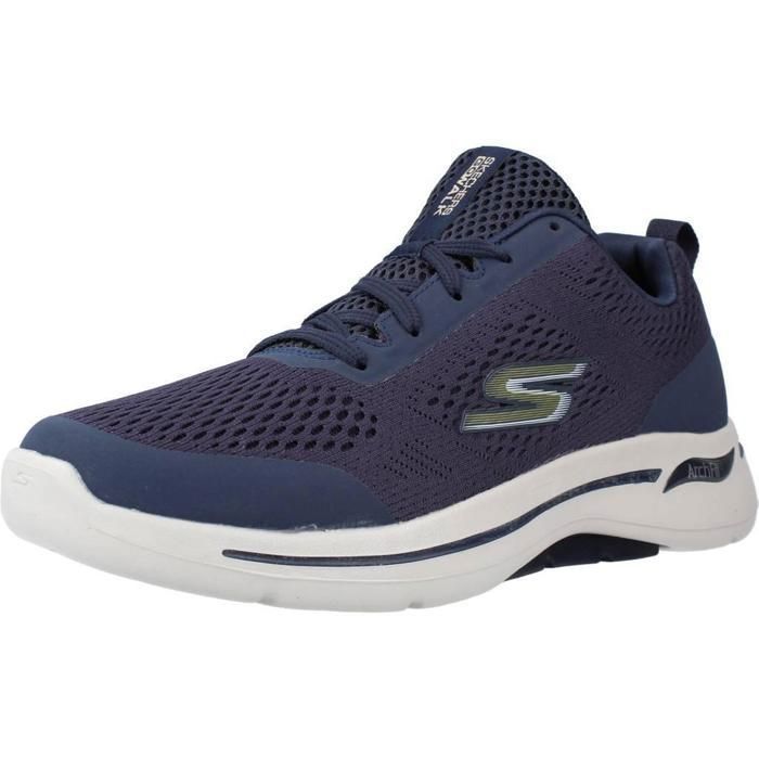 Skechers Chaussure Skechers Modèle Go Walk Arch Fit-idyllic - Coleur Bleu