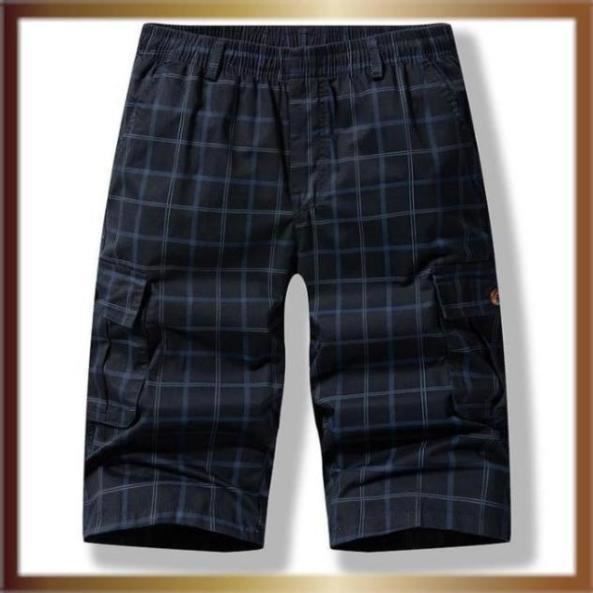 Short Cargo Homme Taille élastique King Size (6XL) - Coton Léger, Poches Pratiques, Idéal Pour L'été