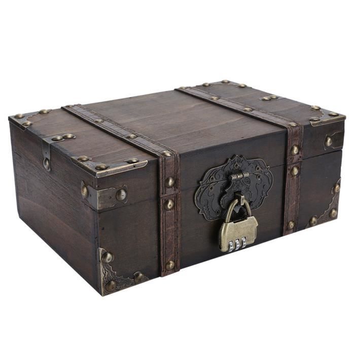 sourcing map Tiroirs coffret Bijoux style rétro du