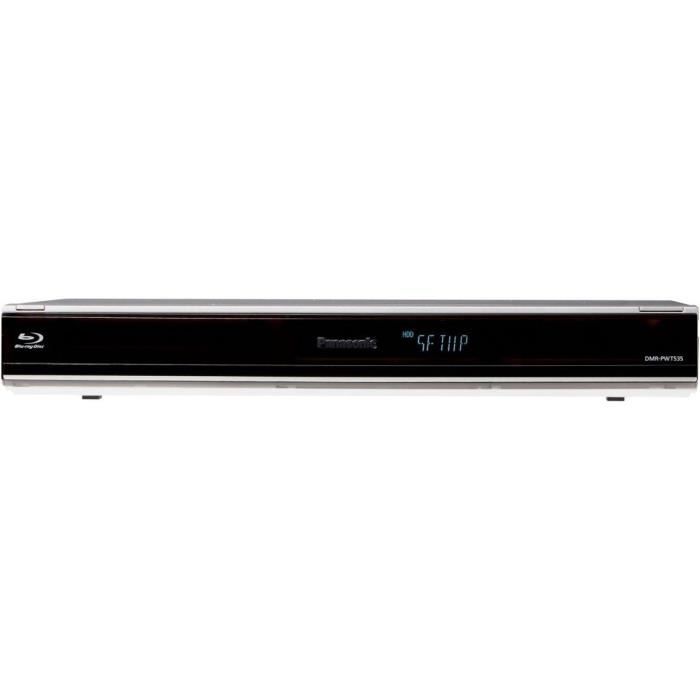 Enregistreur Blu-Ray PANASONIC DMR-PWT535 avec double Tuner TNT HD et disque dur 250 Go - Silver