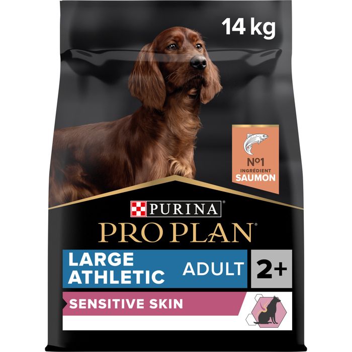 Croquettes pour chiens - Purina PRO PLAN - Large Adult Athletic - Riche en Saumon - 14 KG - Peau Sensible