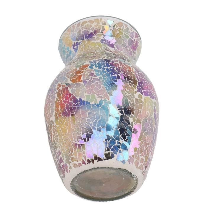 Vase En Verre Soufflé à Main Épaissi 3,4 LB - Décor Floral Moderne Pour Mariage, Table Et Décoration Intérieure | Style Luxe