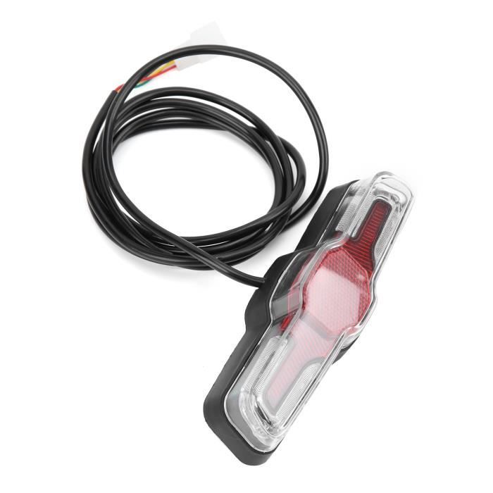 JUZ feu stop pour vélo électrique Feu arrière de vélo électrique 5 LED ABS 36 V / 48 V / 60 V pour accessoires de cycl 7643670790548