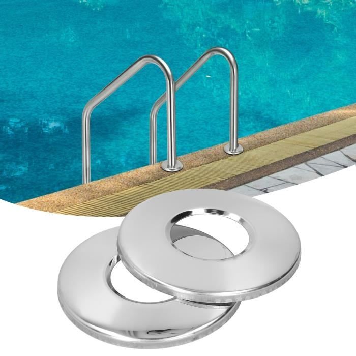 Plaque Échelle Piscine Acier Inoxydable - Écusson Remplacement Pour Escalier Piscine