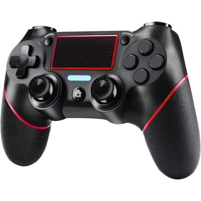 Manette Sans Fil Bleue Compatible PS4, PS3 Et PC - Générique, Neuf