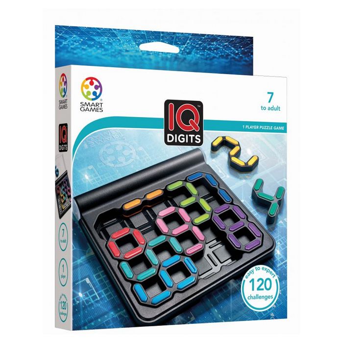 Jeu de société - SMART - IQ Digits - 120 défis - 10 pièces - À partir de 7 ans