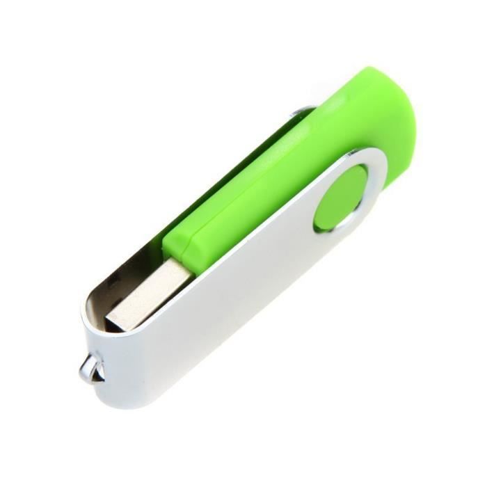 Cle USB 2.0 Couleur Vert Flash U Disque Modele 4G Haute Vitesse Rotation Stockage Lecteur