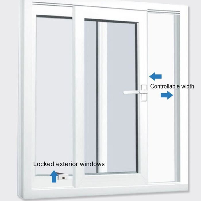 QID-Serrure De Fenêtre Coulissante Serrure De Porte Coulissante