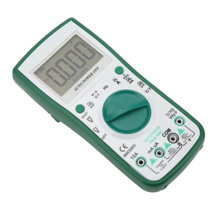 Tbest Digital Multimeter, Voltage Meter High Voltage Alarm for Voltage for Current moto