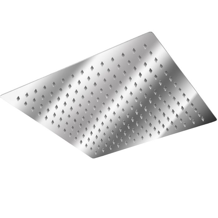Pommeau De Douche Carré 40x40cm Acier Inoxydable - Effet Pluie Luxueux