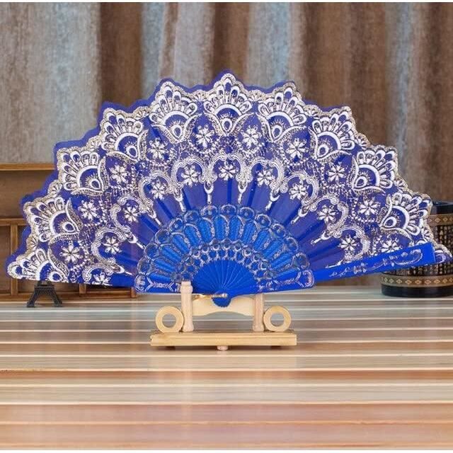 Éventail Géant Holographique Argenté 64 Cm - Parfait Pour Festivals, Soirées Et Spectacles, Effet Claquant Lumineux