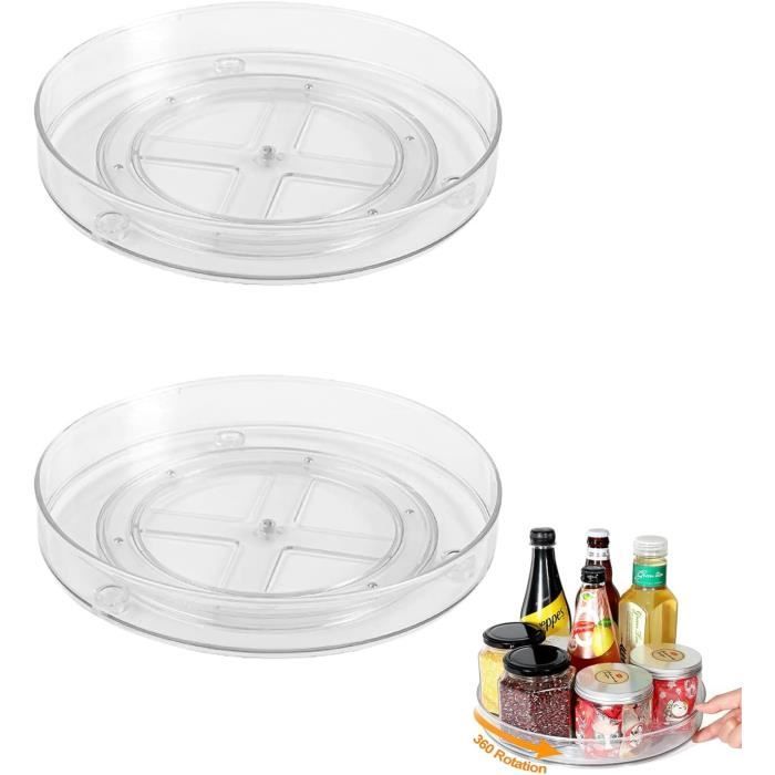 Organisateur De Tiroir À Épices, Support À Épices Rotatif À 360 °, Plateau Tournant Antidérapant Pour Garde Manger, Armoire, Rangement Dassaisonnement De Cuisine Du 7,33 € | DHgate