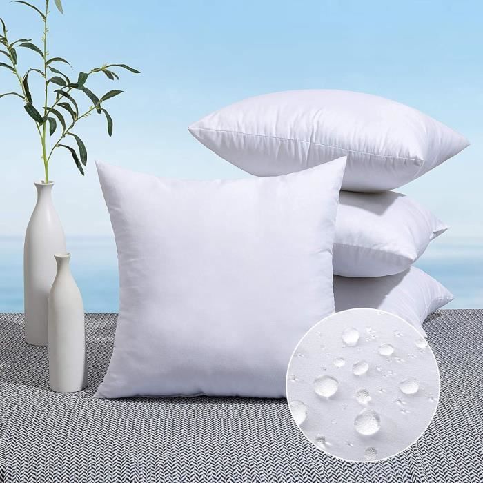 Lot De 2 Coussins Extérieur Imperméables 30x50cm - Garnissage Pour Mobilier De Jardin