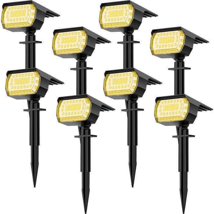 4 Spots Solaires EXTRASTAR 59 LED - Éclairage Jardin IP65 - 4 Modes - Blanc Froid 6500K