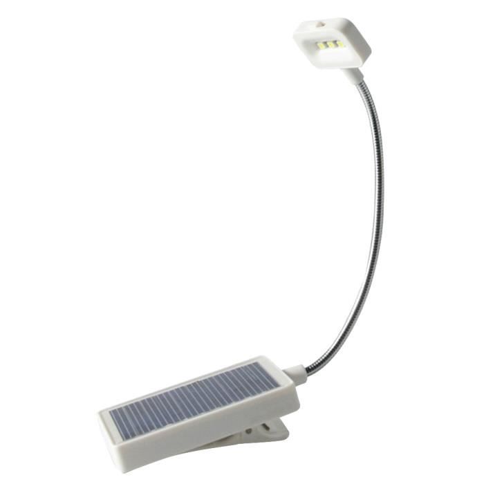 Lampe de table alimentée à l'énergie solaire USB 8 LED Veilleuse