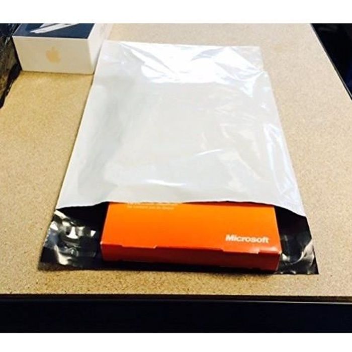 Lot De 100 Enveloppes Plastique D'expédition 23 X 33 Cm - Imperméables, Avec Bande Adhésive - Pour Vêtements, Documents