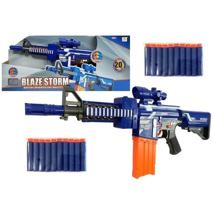Mitrailleuse jouet flèches en mousse NERF - 20 flèches