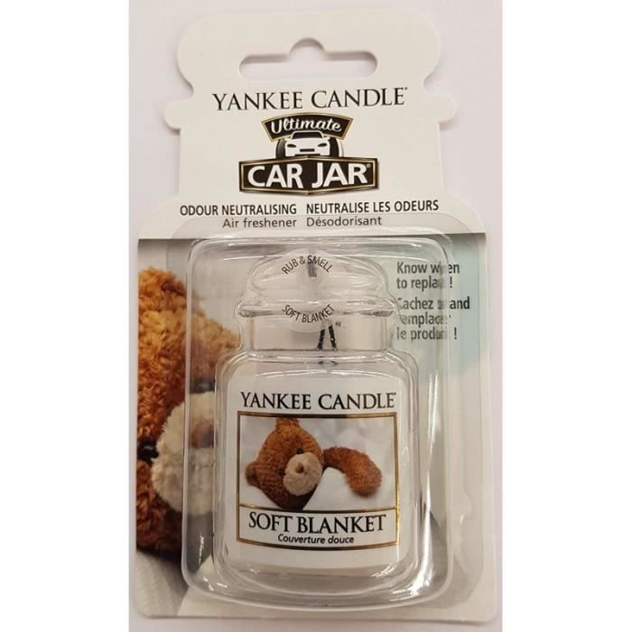 Yankee Candle - 1521593E Désodorisant Auto Car Jar Ultimate Couverture douce (Soft Blanket) Blanc