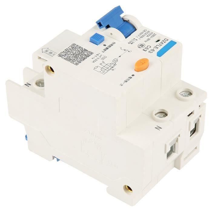 NITRIP Interruttore Differenziale Residuo, Dz47le 1p + N 230v-400v 50hz 60a 4ka Tipo C Interruttore Differenziale
