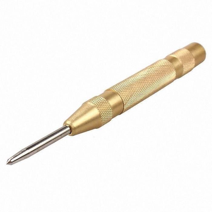 Poinçon Automatique à Centreur 128mm - Pour Marquer Le Bois, Verre, Métal, Ressort Chargé