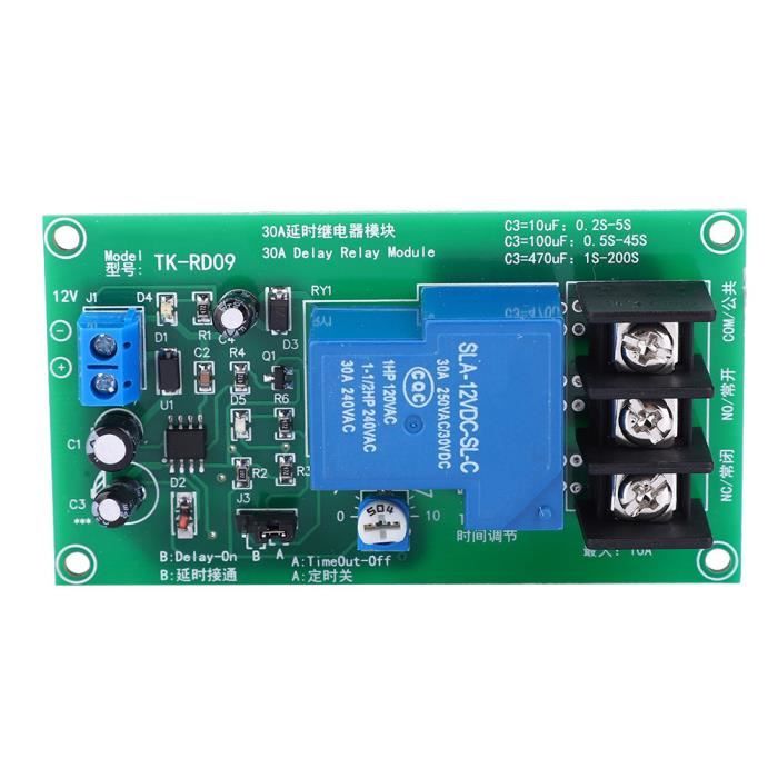 Module Relais Multifonction 4 Canaux Temporisé - Tension 8-36V, 20 Fonctions Programmables - Pour Automatisation, DIY