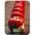 Balance de cuisine électronique OGO Living - 8kg/1g - écran LCD - marron-1