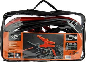 Câbles De Démarrage Voiture Lot De 2 - 5 Mètres - 500A - Pour Voitures, Camionnettes - Inclus Gants Et Brosse