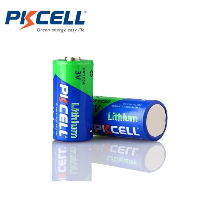 5018lc 3V-PKCELL 20 piles CR123A 3V, CR17345 KL23a VL123A DL123A 5018LC EL123I ...