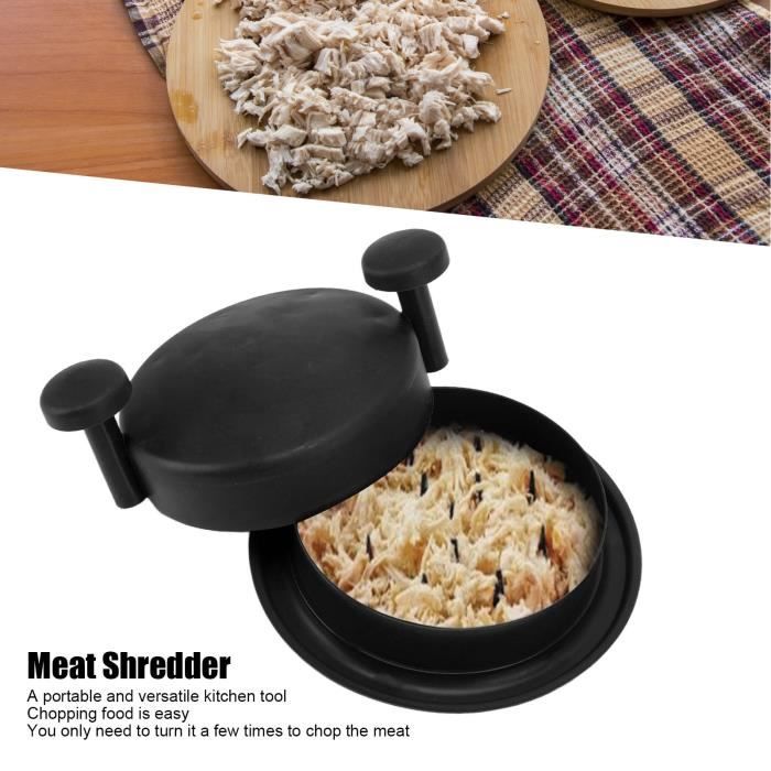 Broyeur à Viande Manuel Avec Poignées - Pour Effilocher Poulet, Porc, Boeuf, Légumes, Base Antidérapante, Facile à Utiliser