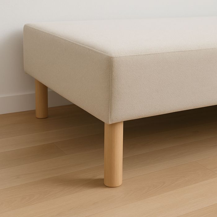 3.5 Inch Pieds De Meuble Bois, La Vane 4 Pièces Pieds De Table En Bois