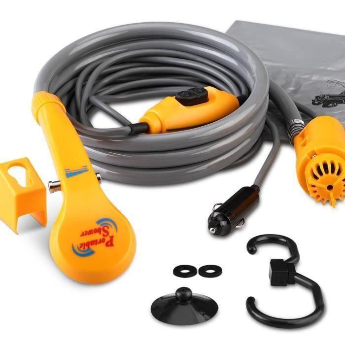 Douche Solaire Chauffe Eau Portable Mytrix Douche De Camping Portable 8000 MAh Pompe De Douche De Camping Douche Extérieure Portable Douche Portable Chauffante