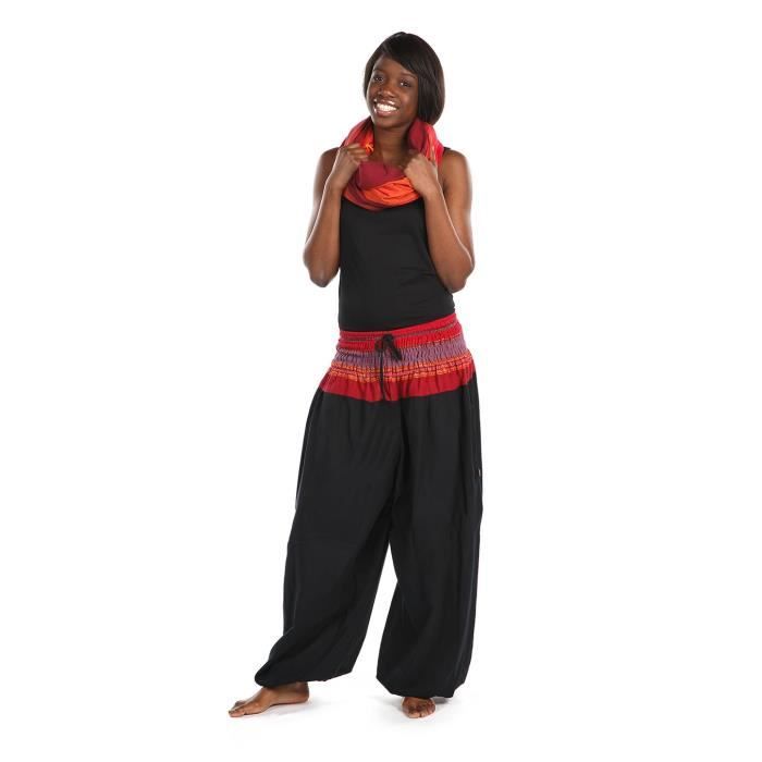 K1664 Sarouel elastique grande taille Djecky brown K1664 Sarouel elastique grande taille Djecky brown