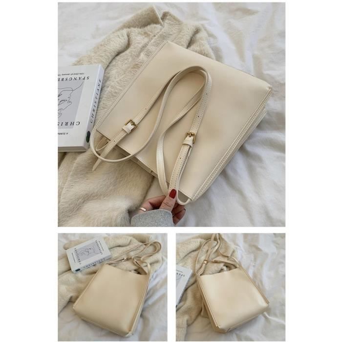 Sac à main en cuir pour femmes fourre-tout de qualité à